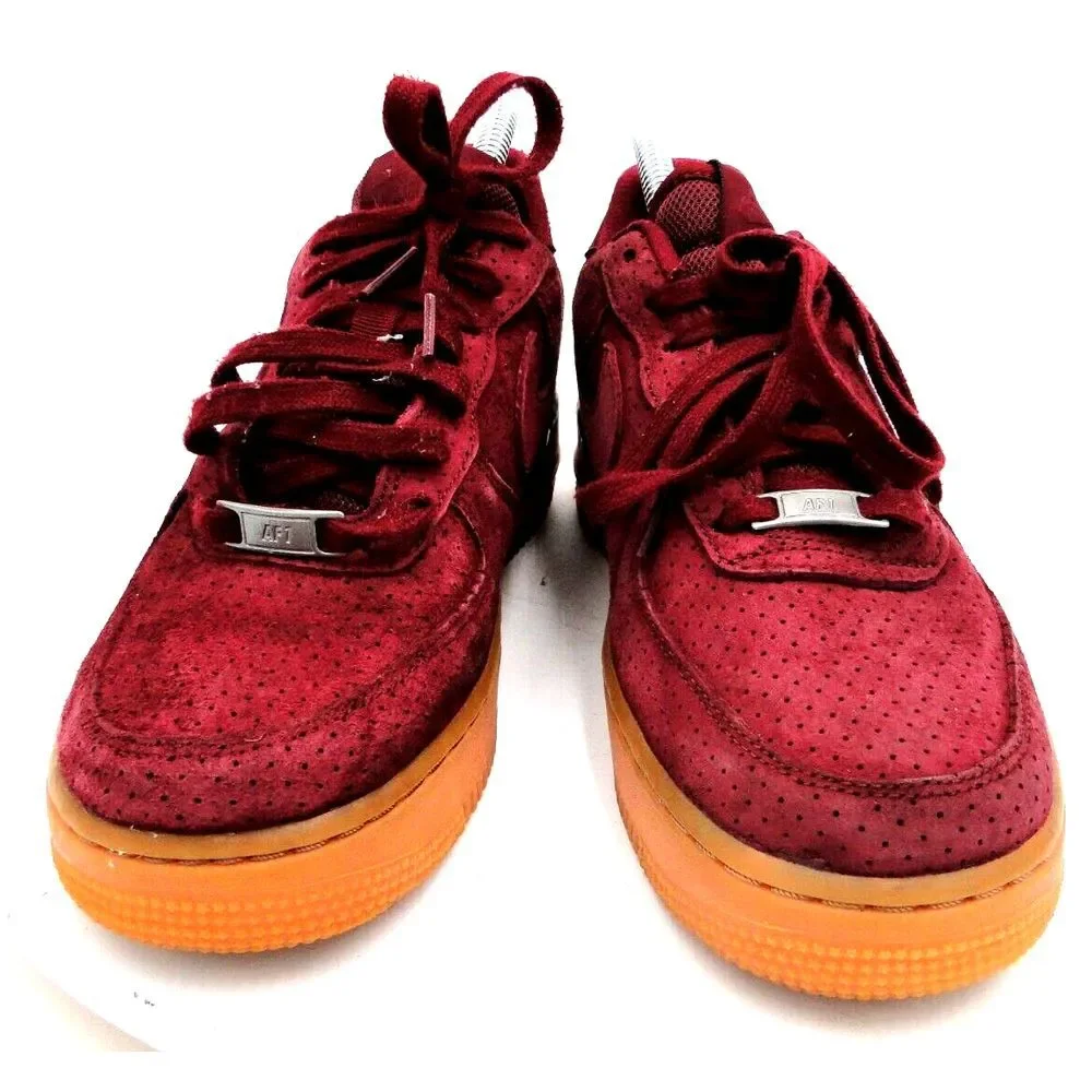 Nike Air Force Burgundy Suede Deep Garnet 749263 600 Women's‎ Size 7.5
